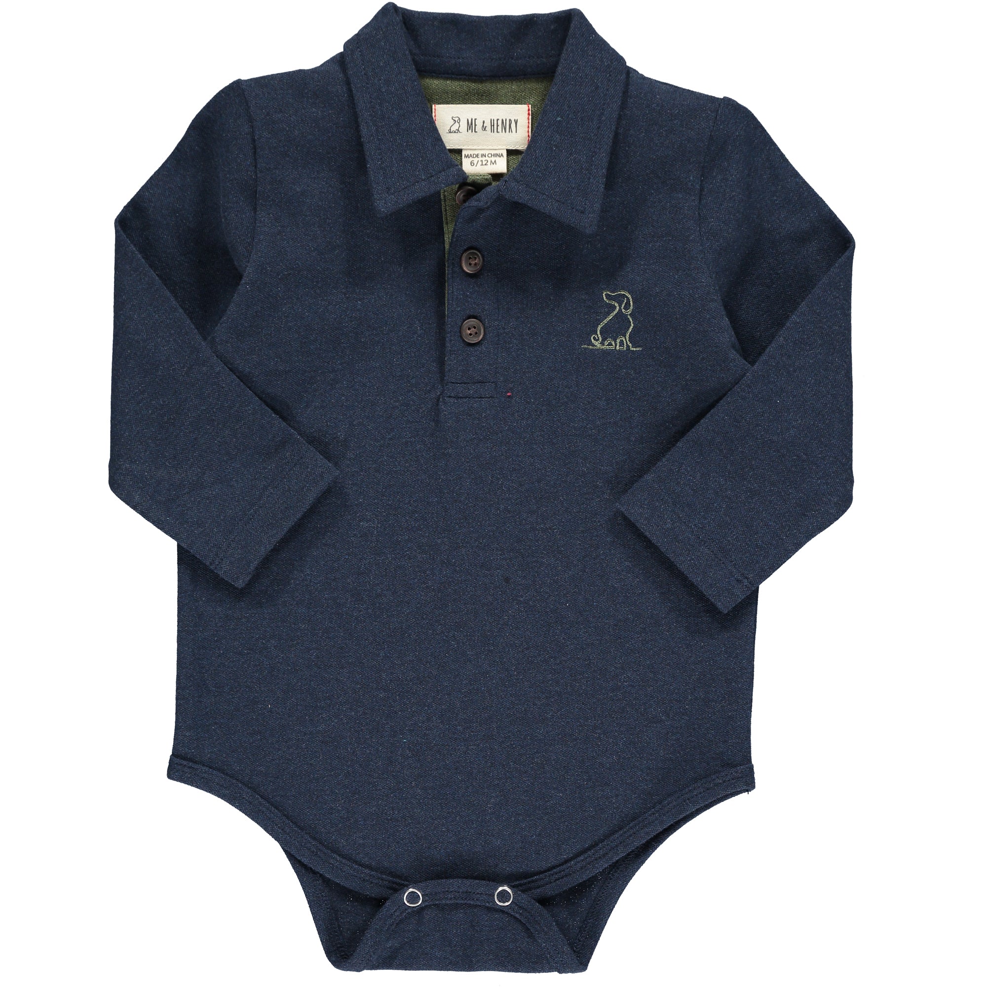 Boys Jasper Blue/Tan Plaid Onesie by Me & Henry main image 0