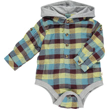 Load image into Gallery viewer, BOYS WOODBURY HOODED WOVEN ONESIE
