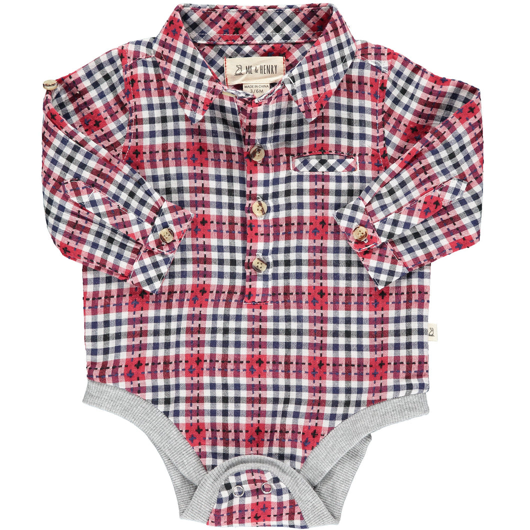 BOYS JASPER WOVEN ONESIE